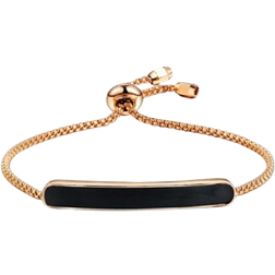 Onbuy Painting Bar Slider Bracelet - Rose Gold/Black