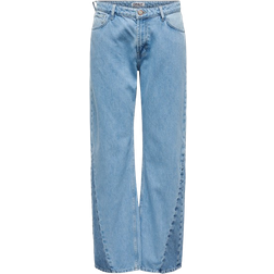 Only Onlcobain Wide Leg Fit Jeans - Blue/Light Blue Denim