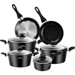 Homelux Aluminum Non-stick Set mit Klappe 10 teile