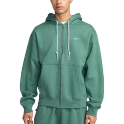 Nike Men's Solo Swoosh Full-Zip Hoodie - Bicoastal/White