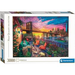 Clementoni Manhattan Balcony Sunset 3000 Pieces