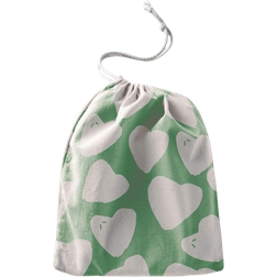 Bonamaison Printed Cotton Drawstring Bags - Green