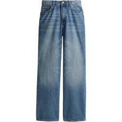 H&M Wide High Jeans - Denim Blue