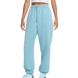 Nike Sportswear Phoenix Fleece Women's High Waisted Oversized Tracksuit Bottoms - Denim Turquoise/Sail