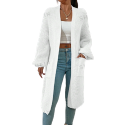 Shein Essnce Dual Pocket Drop Shoulder Duster Cardigan