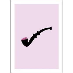 Daells Bolighus Licorice Pipe Pink/Black Plakat 30x40cm