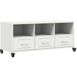 vidaXL 846697 White TV-bänk 100.5x43.5cm