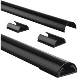 Hama Canalina passacavi Alluminio Nero rigido (L x L x A) 1100 x 33 x 18 mm 1 pz. 00083170