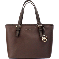 Michael Kors Jet Set Travel Extra Small Top Zip Tote Bag - Mocha