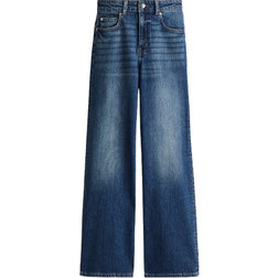 H&M Wide High Jeans - Denim Blue