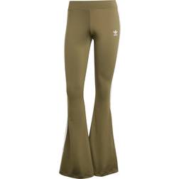 Adidas Women's Flared Leggings - Olive Strata