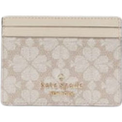 Kate Spade Signature Flower Small Slim Card Holder - Dark Beige Multi