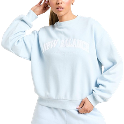 New Balance Women's Logo Sweatshirt - Blue