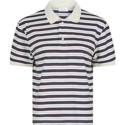 Neo Noir Beta Stripe Polo T-shirt - Brown