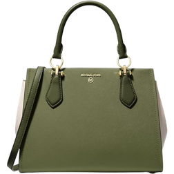 Michael Kors Marilyn Medium Satchel - Smokey Olive Multi