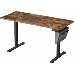 Songmics Electric Sit-Stand Rustic Brown/Ink Black Writing Desk 60x140cm