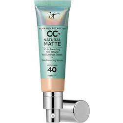 IT Cosmetics CC Natural Matte base de maquillaje en crema SPF40 #Light