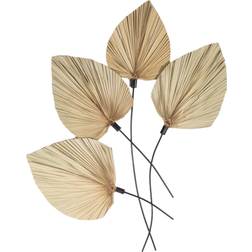 Romimex Leaves Black/Natural Wall Decor 83x95cm