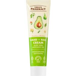 Green Pharmacy Hand Care Aloe Fugtgivende Og Blødgørende Creme Til Hænder Og Negle 100 ml