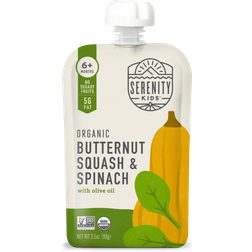 Serenity Kids 6 Months + Organic Butternut & Spinach with Olive Oil 3.5oz 1