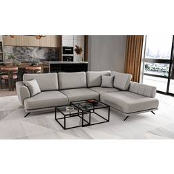 Ivy Bronx Adgar Grey Sofa 280cm 3-Sitzer