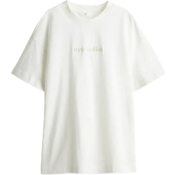 H&M Oversized Printed T-shirt - White/Nyc Studios