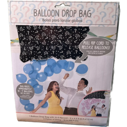 Amscan Party Decorations Gender Reveal Balloon Drop Bag Black/White