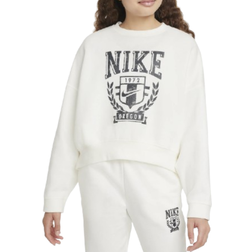 Nike Older Kid's Sportswear Fleece Sweatshirt - Sail (FZ4722-133)