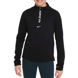 Nike Pro Dri-FIT Long Sleeve 1/2 Zip Top - Black/White (FN9025-010)