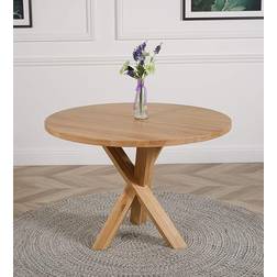 Oak Furniture King Oregon Natural Dining Table 110cm