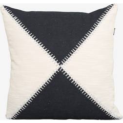 Jakobsdals Handstich Kuddöverdrag Svart, Beige (50x50cm)