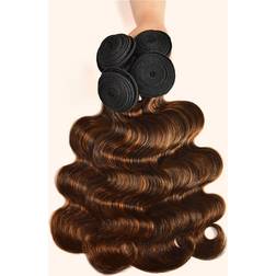 UNice Balayage Ombre Body Wave Hair with Lace Closure 1B/30 4-pack