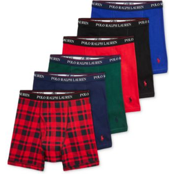 Polo Ralph Lauren Men's 5+1 Free Bonus Classic Fit Cotton Boxer Briefs - Multicolor