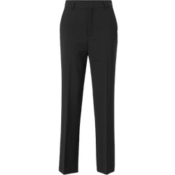 Gina Tricot Straight Regular Trousers - Black