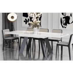 ENDO furniture Como White Dining Table 80x210cm