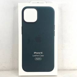Apple Genuine apple leather case w/magsafe for iphone 14 forest green mpp53fe/a