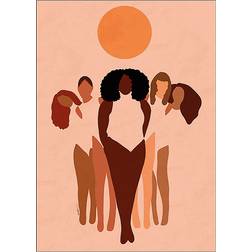 Daells Bolighus Women Multicolour Poster 50x70cm