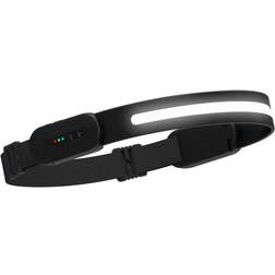 Japcell Strålkastare JAPCELL HLSA350 Uppladdningsbar pannlampa med sensor, Bluetooth och högtalare 350 lumen