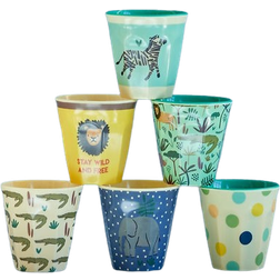 Rice Small Children's Cup 6-pack Jungle Print