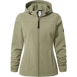 Tog24 Women's Softshell Hooded Jacket - Sage Green