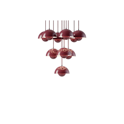 &Tradition Flowerpot VP10 Dark Plum Pendant Lamp