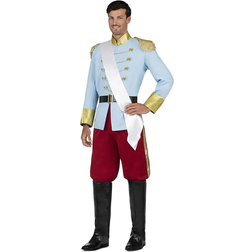 My Other Me Prince Costume for Adults Blue/Red