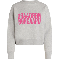 Mads Nørgaard Organic Sweat Tilvina Sweatshirt - Light Grey Melange