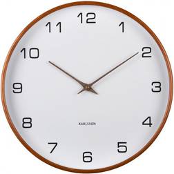 Karlsson Acento White/Brown Väggklocka 40cm