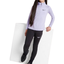 NIKE Kid's Pacer 1/4 Zip Leggings Set - Purple