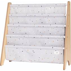 3 Sprouts Book Rack Terrazzo Cream