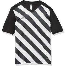adidas Kid's Entrada 22 Graphic Jersey - Black/White (QU576)