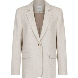 Neo Noir Jarmon Ramie Blazer - Natural