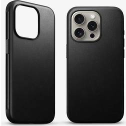 Nomad The Tech Bar Black Leather Iphone 15 Pro Case BLACK