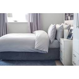 Belledorm Plain Dye 540 TC 100% Cotton Fitted - Ivory Bed Sheet White, Beige
